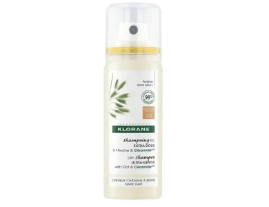 Klorane Dry Shampoo Avoide & Ceramide, Ξηρό Σαμπουάν με Χρώμα για Σκούρα-Καστανά Μαλλιά, 50ml