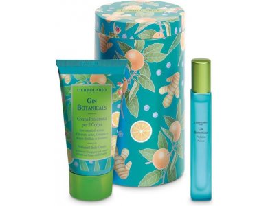 L'Erbolario Beauty Box Gin Botanicals, Γυναικείο Σετ με Άρωμα, 10ml Κρέμα Σώματος, 75ml