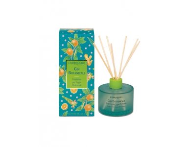 L' Erbolario Gin Botanicals, Fragrance Αρωματικό Xώρου με Ξύλινα Στικς, 125ml