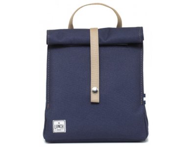 The Lunch Bags Original Blue wt Beige, Ισοθερμική Τσάντα Φαγητού (5Lt), 1τμχ