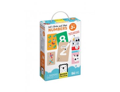 Banana Panda Let's Write Wipe Numbers, Εκπαιδευτικές κάρτες με Μαρκαδόρο