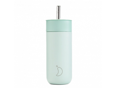 Chillys S2 Switch Cup, Ποτήρι Θερμός Ανοξείδωτο με Καλαμάκι, Lichen Green, 500ml