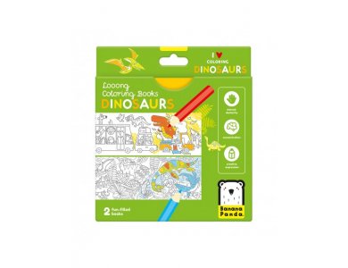 Banana Panda Looong Coloring Books - Βιβλίο Ζωγραφικής I Love Coloring Dinosaurs, 1τμχ