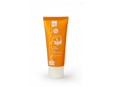 InterΜed Luxurious Sun Care Face Cream SPF50+ Αντηλιακή Κρέμα Προσώπου, 75ml