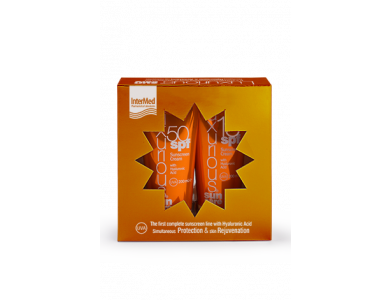 InterMed Luxurious Sun Care Pack Face Cream SPF50 Αντηλιακή Προσώπου, 75ml & Body Cream SPF15 Αντηλιακό Σώματος, 200ml