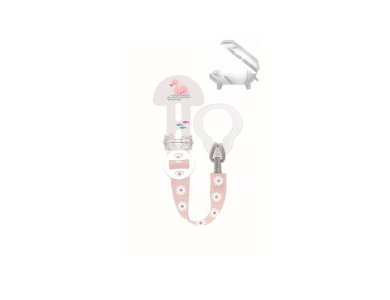 Mam Κορδέλα Κλίπ Πιπίλας & Καπάκι Θηλής, Clip It! & Cover, Girl, 0m+, 1τμχ