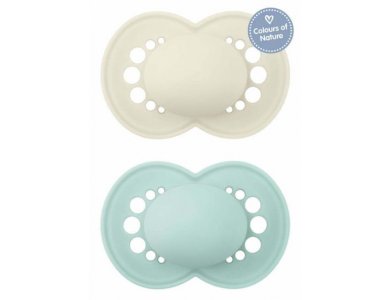 Mam Colours Of Nature, Πιπίλα Σιλικόνης 6-16m, 2τεμ
