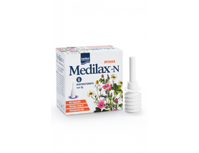 InterMed Medilax-N Βρεφικά Μικροκλύσματα με Χαμομήλι & Μολόχα, 6 x 3gr
