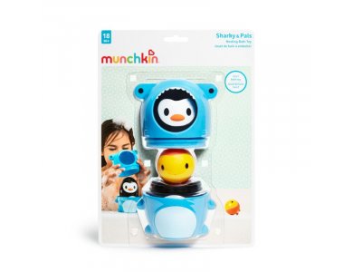 Munchkin Nesting Bath Toy - Μπουγελόφατσες, 3τμχ