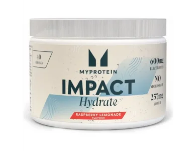 MyProtein Impact Hydrate Σύμπλεγμα Ηλεκτρολυτών σε Σκόνη με Γεύση Σμέουρο & Λεμονάδα 272g
