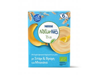 Nestle Naturnes Bio Δημητριακά Σιτάρι & Βρώμη & Μπανάνα 200gr