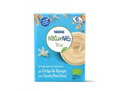 Nestle Naturnes Bio Δημητριακά Σιτάρι & Βρώμη & Βανίλια 200gr