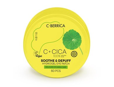 Natura Siberica C+Cica C-Berrica Soothe & Depuff Hydrogel Eye Patches Επιθέματα Ματιών για Καταπράϋνση & Φωτεινή Όψη, 60τεμ