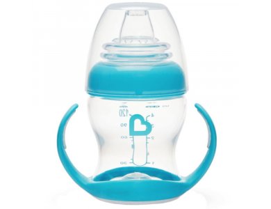Munchkin Gentle Transition Clear Blue Cup, Εκπαιδευτικό Κύπελλο Μπλέ, 4m+, 118ml