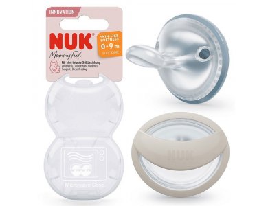 Nuk MommyFeel, Πιπίλα Σιλικόνης 0-9m, 2τεμ