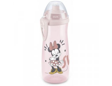 Nuk  Sports Cup Minnie, Εκπαιδευτικό Μπιμπερό, 24m+ 450ml