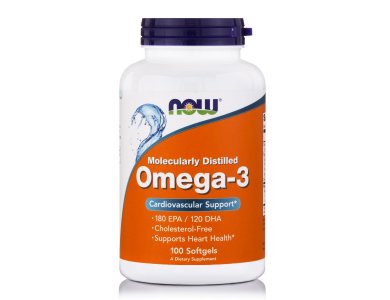 Now Omega-3 (180 EPA 120 DHA) 1000mg,  100 Softgels