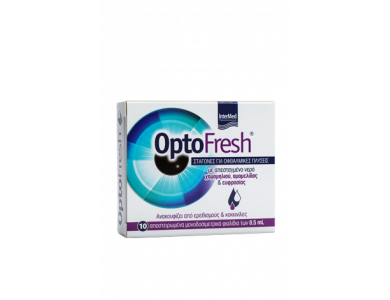 InterMed OptoFresh Drops, Σταγόνες για Οφθαλμικές Πλύσεις, 10 x 0,5ml