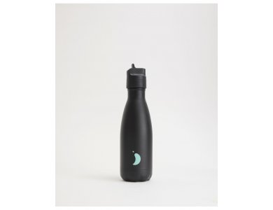 Chilly's Original Kids Bottle, Ανοξείδωτο Μπουκάλι Θερμός Jet Black, 350ml