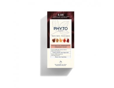 Phyto Phytocolor, Μόνιμη Βαφή Μαλλιών No6.66 Intense Cherry Brown Καστανό Κερασί, 1τεμ