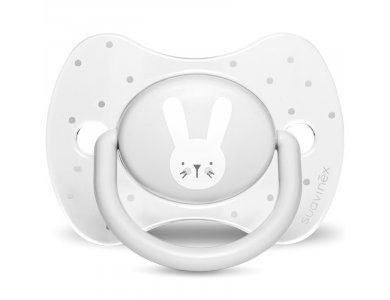 Suavinex Πιπίλα Σιλικόνης Physio Hygge 0-6m, Rabbit Grey