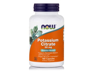 Now Potassium Citrate 99mg, 180caps