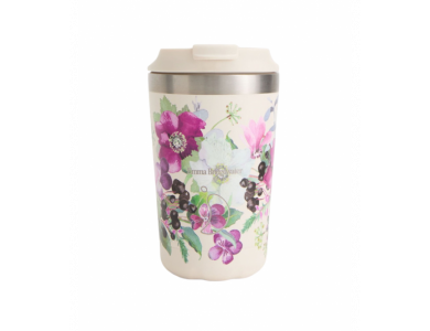 Chillys S2 Coffee Cup EB Winter Flower, Ανοξείδωτο Ισοθερμικό Ποτήρι, 340ml
