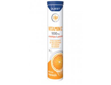 Quest Vitamin C 1000mg με Ρουτίνη & Rose Hip 20tabs