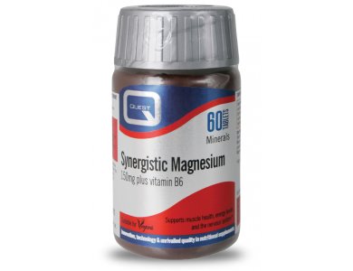 Quest Min Magnesium150mg & B6 60tabs