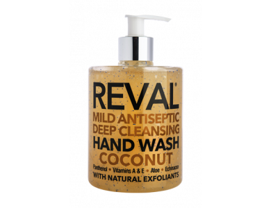 InterMed Reval Mild Antiseptic Deep Cleansing Hand Wash Coconut, Αντισηπτικό Τζελ & Καθαρισμός Χεριών με Άρωμα Καρύδα, 500ml