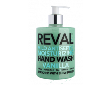 InterMed Reval Mild Antiseptic Moisturizing Hand Wash Vanilla, Αντισηπτικό Τζελ & Καθαρισμός Χεριών με Άρωμα Βανίλια, 500ml