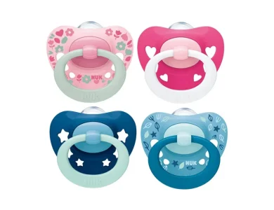 Nuk Disney Classics Signature, Πιπίλα Σιλικόνης με θήκη, 6-18m, 1τμχ