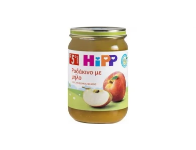 HiPP Βιολογική Βρεφική Φρουτόκρεμα Ροδάκινο με Μήλο από τον 5ο μήνα, 190g