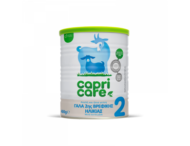 Capricare 2 Βρεφικό Γάλα με βάση το πλήρες κατσικίσιο γάλα, από τον 6ο μήνα, 400gr