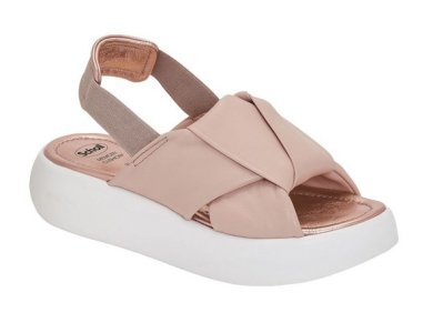 Scholl Boca Knot Light Pink Δερμάτινα Ανατομικά Σανδάλια Ανοιχτό Ροζ, Νο39