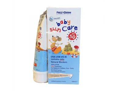 Frezyderm Baby Sun Care Promo (Δώρο Επιπλέον Ποσότητα 50ml) Βρεφικό Αντηλιακό Γαλάκτωμα SPF50, 100ml