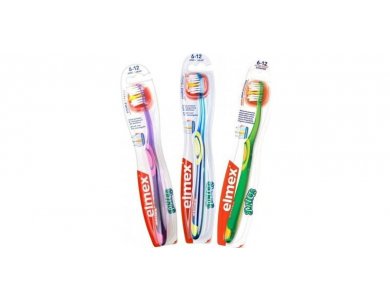 Colgate  Elmex Junior Soft, Παιδική Οδοντόβουρτσα για 6-12 χρονών, 1τμχ