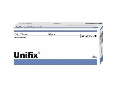 Kessler Unifix - Μη Αποστειρωμένες Γάζες 7.5cm x 7.5cm, 100 τεμάχια