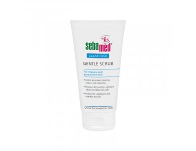 Sebamed Clear Face Gentle Scrub, Λιπαρές Επιδερμίδες με Τάση Ακμής, 150ml