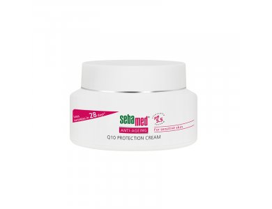 Sebamed Anti-Ageing Q10 Protection Cream, Κρέμα Προσώπου με Q 10, Πανθενόλη & Βιταμίνη Ε, 50ml