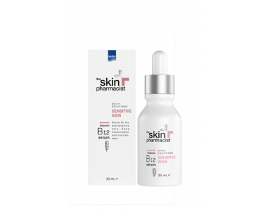 InterMed Skin Pharmacist Sensitive Skin Vitamin B12 Serum, Ενυδατικός Ορός Προσώπου για Ξηρές - Ευαίσθητες Επιδερμίδες, 30ml