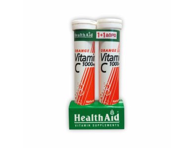 Health Aid Vitamin C 1000mg 20eff.tabs 1+1