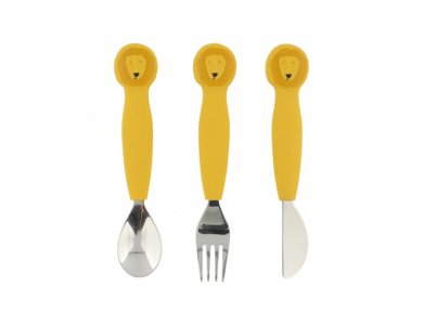 Trixie Silicone Cutlery, Mr. Lion, Σετ Σιλικόνης, 3τμχ