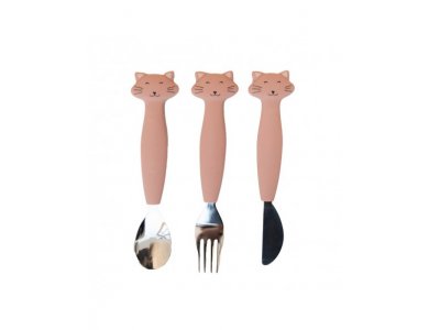 Trixie Silicone Cutlery, Mrs. Cat, Σετ Κουτάλια Σιλικόνης, 3τμχ
