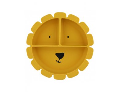 Trixie Silicone Plate, Πιάτο Σιλικόνης με Χωρίσματα, Mrs. Lion, 1τμχ