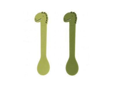 Trixie Silicone Spoon Mr.Dino, Κουτάλια Σιλικόνης, 4m+, Πακέτο 2τμχ