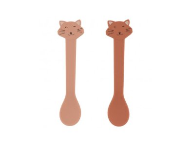 Trixie Silicone Spoon Mrs.Cat, Κουτάλια Σιλικόνης, 4m+, Πακέτο 2τμχ
