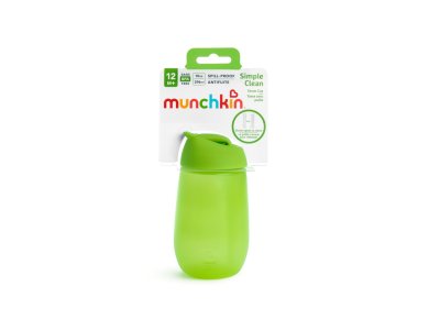 Munchkin Simple Clean Straw Cup Green, Εκπαιδευτικό Κύπελλο με καλαμάκι, Πράσινο, 1τμχ