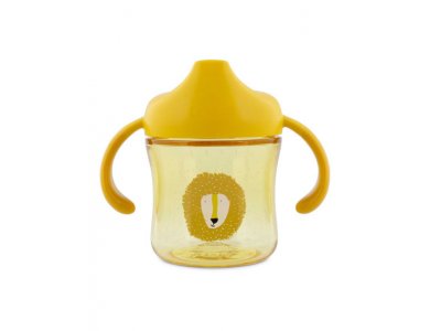 Trixie Sippy Cup Mr Lion Εκπαιδευτικό Ποτηράκι Με Μαλακό Στόμιο & Χερούλια Για 4m+, 200ml