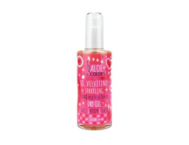 Aloe+Colors So Velvetine! Sparkling 3 in1 Multi Vitamin Dry Oil, Ξηρό Λάδι για Πρόσωπο, Σώμα & Μαλλιά, 100ml